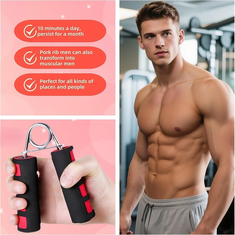 RyanDesign Grip Strengthener Set - 2 Soft Foam Hand Exercisers for Arthritis Relief, Carpal Tunnel & Strength Training | Portable Hand Grip for Men/Women, Home/Office/Travel | Rehab, Tendonitis, Stress Relief - Image 2